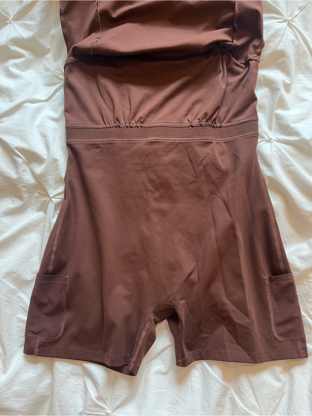 girlfriend collective Chocolate Brown Racerback Mini Dress - Picture 3 of 4